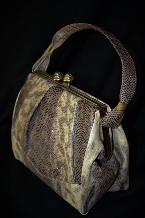 fake snakeskin bag|vintage snakeskin handbags.